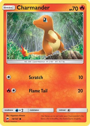 Charmander (18/147) [Sun & Moon: Burning Shadows] - Trinity Hobby