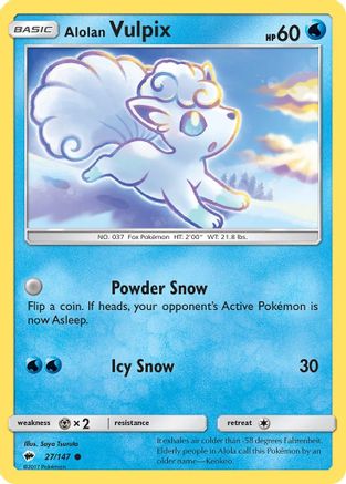 Alolan Vulpix (27/147) [Sun & Moon: Burning Shadows] - Trinity Hobby