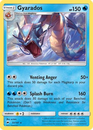 Gyarados (33/147) [Sun & Moon: Burning Shadows] - Trinity Hobby
