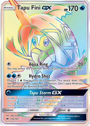 Tapu Fini GX (152/147) [Sun & Moon: Burning Shadows] - Trinity Hobby
