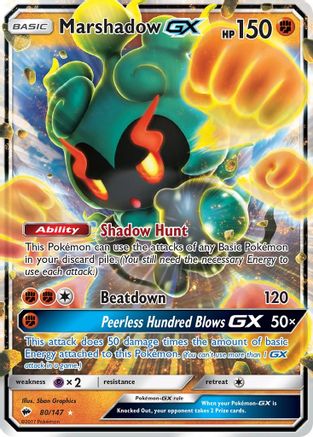 Marshadow GX (80/147) [Sun & Moon: Burning Shadows] - Trinity Hobby