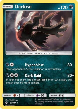 Darkrai (87/147) [Sun & Moon: Burning Shadows] - Trinity Hobby