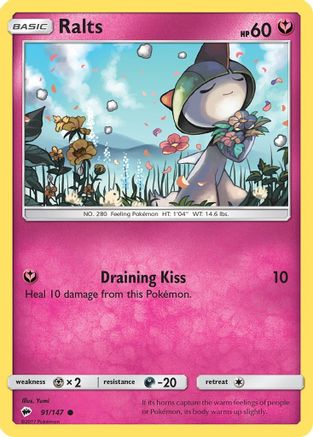 Ralts (91/147) [Sun & Moon: Burning Shadows] - Trinity Hobby