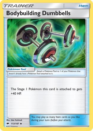 Bodybuilding Dumbbells (113/147) [Sun & Moon: Burning Shadows] - Trinity Hobby