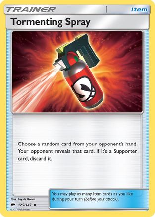 Tormenting Spray (125/147) [Sun & Moon: Burning Shadows] - Trinity Hobby