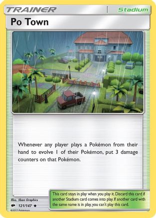 Po Town (121/147) [Sun & Moon: Burning Shadows] - Trinity Hobby