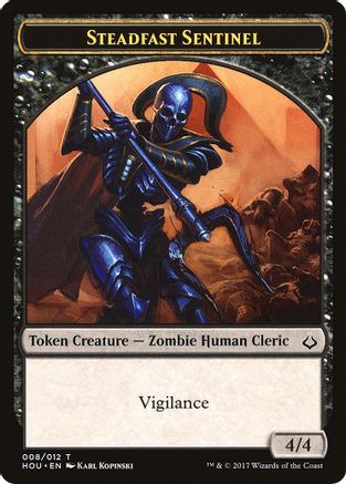 Steadfast Sentinel // Cat Double-Sided Token  (HOU-8 // 16) - [Hour of Devastation]