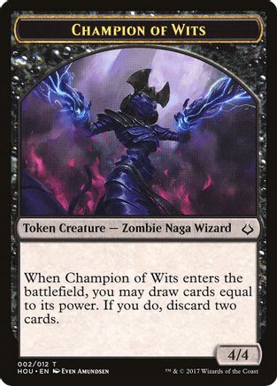 Champion of Wits // Warrior Double-Sided Token  (HOU-2 // 17) - [Hour of Devastation]