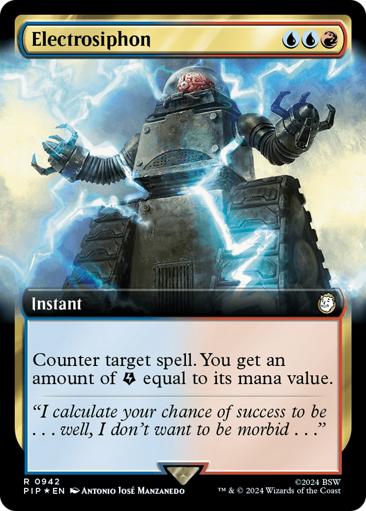 Electrosiphon (Extended Art) (Surge Foil) [Fallout] - Trinity Hobby