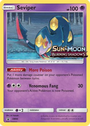 Seviper (SM46) [Sun & Moon: Black Star Promos] - Trinity Hobby