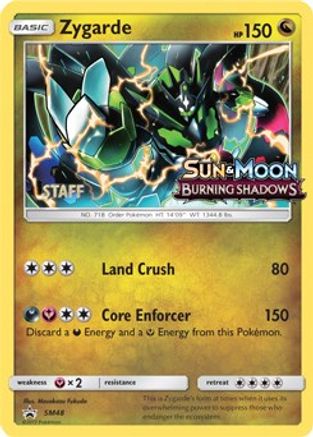 Zygarde (SM48) (Staff Prerelease Promo) [Sun & Moon: Black Star Promos] - Trinity Hobby