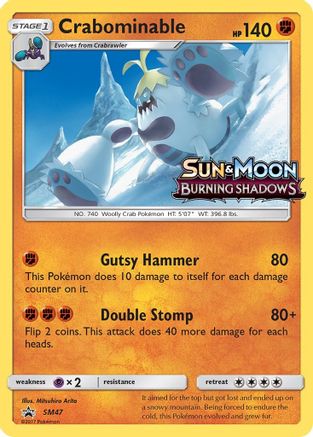 Crabominable (SM47) [Sun & Moon: Black Star Promos] - Trinity Hobby
