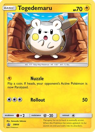 Togedemaru (SM44) [Sun & Moon: Black Star Promos] - Trinity Hobby