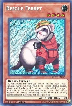 Rescue Ferret [COTD-EN029] Secret Rare - Trinity Hobby