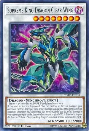 Supreme King Dragon Clear Wing [COTD-EN039] Rare - Trinity Hobby