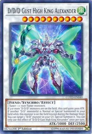 D/D/D Gust High King Alexander [COTD-EN040] Rare - Trinity Hobby