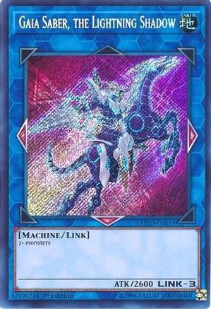Gaia Saber, the Lightning Shadow [COTD-EN051] Secret Rare - Trinity Hobby