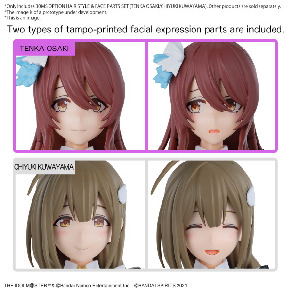 30MS OPTION HAIR STYLE & FACE PARTS SET (TENKA OSAKI/CHIYUKI KUWAYAMA)