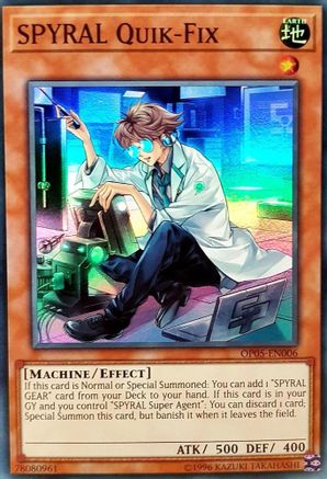 SPYRAL Quik-Fix [OP05-EN006] Super Rare - Trinity Hobby