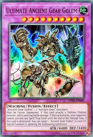 Ultimate Ancient Gear Golem [OP05-EN009] Super Rare - Trinity Hobby
