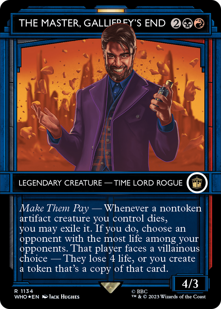 The Master, Gallifrey's End (Showcase) (Surge Foil) [Doctor Who] - Trinity Hobby
