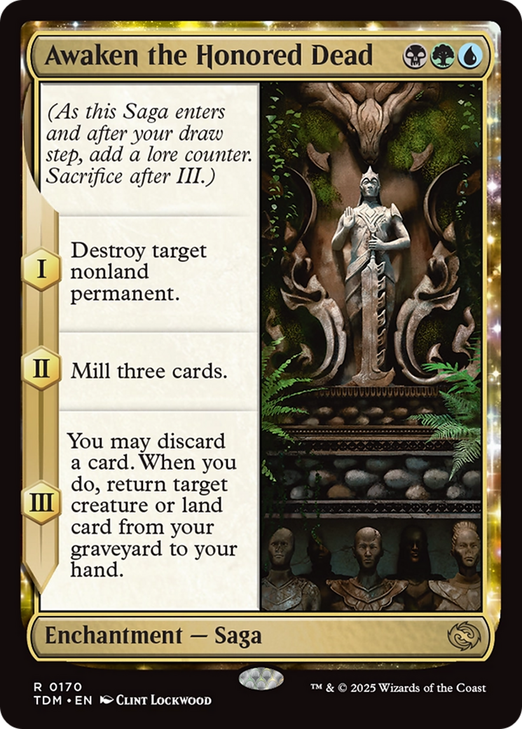 Awaken the Honored Dead  (TDM-170) - [Tarkir: Dragonstorm]: (enchantment) - Trinity Hobby