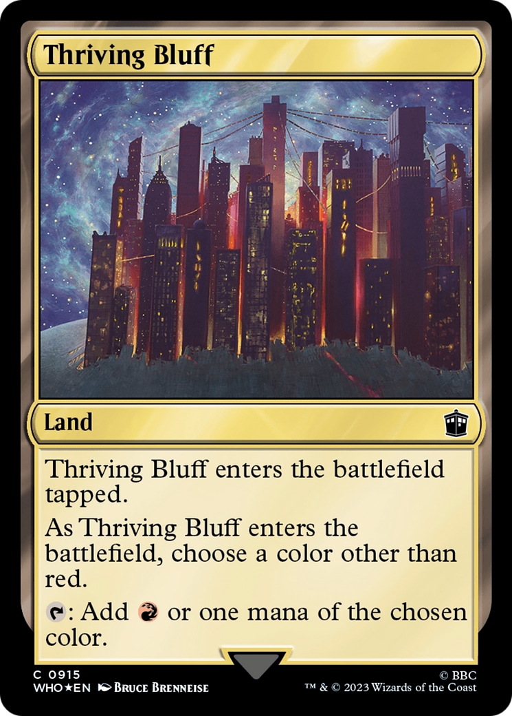 Thriving Bluff (Surge Foil) [Doctor Who] - Trinity Hobby