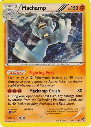 Machamp (46/111) (Cosmos Holo) (Blister Exclusive) [XY: Furious Fists] - Trinity Hobby