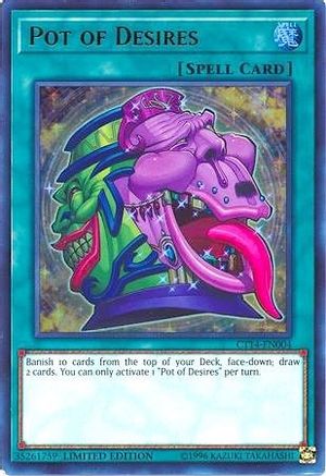 Pot of Desires [CT14-EN004] Ultra Rare - Trinity Hobby