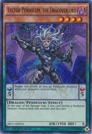 Lector Pendulum, the Dracoverlord [MP17-EN014] Ultra Rare - Trinity Hobby