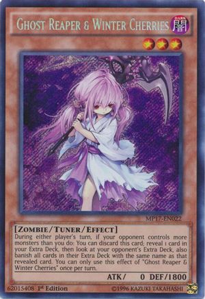 Ghost Reaper & Winter Cherries [MP17-EN022] Secret Rare - Trinity Hobby