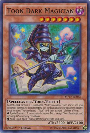 Toon Dark Magician [MP17-EN083] Super Rare - Trinity Hobby