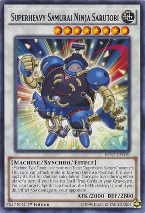 Superheavy Samurai Ninja Sarutobi [MP17-EN149] Rare - Trinity Hobby