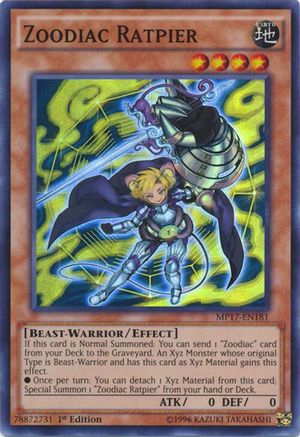 Zoodiac Ratpier [MP17-EN181] Super Rare - Trinity Hobby