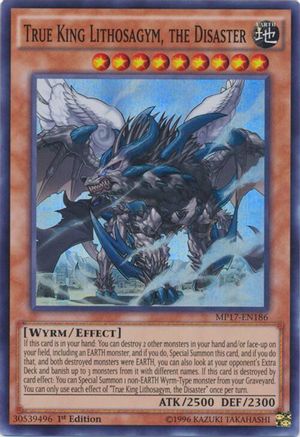 True King Lithosagym, the Disaster [MP17-EN186] Super Rare - Trinity Hobby