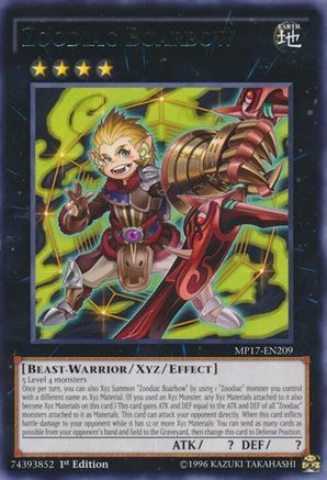 Zoodiac Boarbow [MP17-EN209] Rare - Trinity Hobby