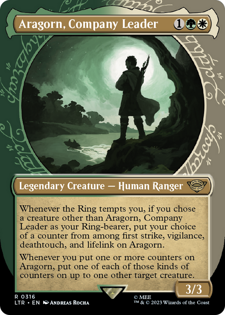 Aragorn, Company Leader (Showcase Ring Frame) [The Lord of the Rings: Tales of Middle-Earth] - Trinity Hobby