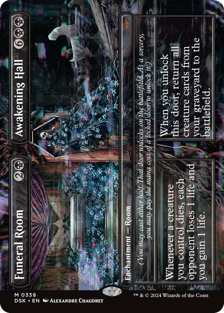 Funeral Room // Awakening Hall (Borderless) [Duskmourn: House of Horror] - Trinity Hobby