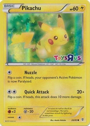 Pikachu (26/83) (Promo Toys R Us) [Cartes diverses] 