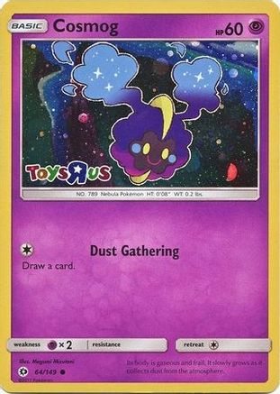 Cosmog (Toys R Us Promo) - (064/149) Holofoil [Miscellaneous Cards & Products]