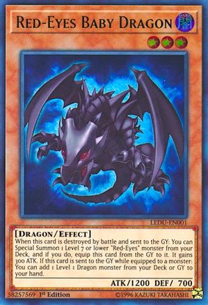 Red-Eyes Baby Dragon [LEDU-EN001] Ultra Rare - Trinity Hobby