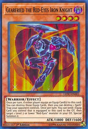 Gearfried the Red-Eyes Iron Knight [LEDU-EN002] Ultra Rare - Trinity Hobby