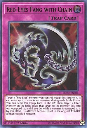 Red-Eyes Fang with Chain [LEDU-EN004] Ultra Rare - Trinity Hobby