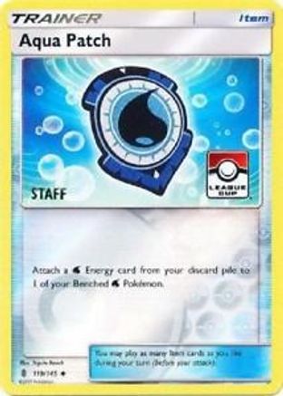 Aqua Patch (119/145) (League Promo Staff) [Sun & Moon: Guardians Rising] - Trinity Hobby
