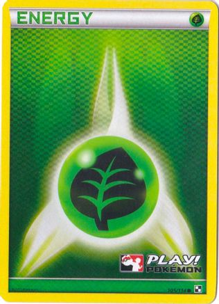 Grass Energy (105/114) (Play Pokemon Promo) [Black & White: Base Set] - Trinity Hobby