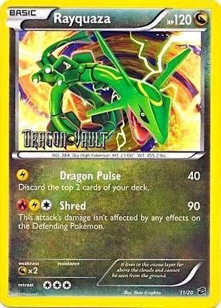 Rayquaza (11/20) (Blister Exclusive) [Black & White: Dragon Vault] - Trinity Hobby