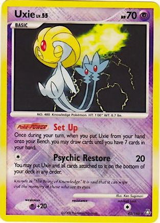 Uxie (43/146) (League Promo) [Diamond & Pearl: Legends Awakened] - Trinity Hobby