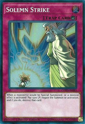 Solemn Strike [COTD-ENSE2] Super Rare - Trinity Hobby