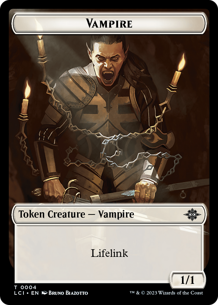 Vampire // Spirit Double-Sided Token [The Lost Caverns of Ixalan Tokens] - Trinity Hobby