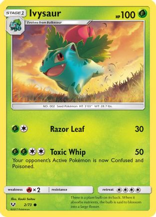 Ivysaur (2/73) [Sun & Moon: Shining Legends] - Trinity Hobby